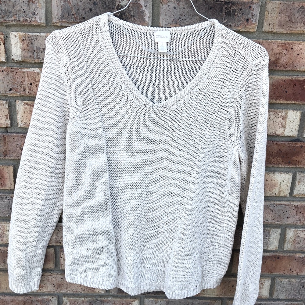 Chicos sweater with subtle sequins